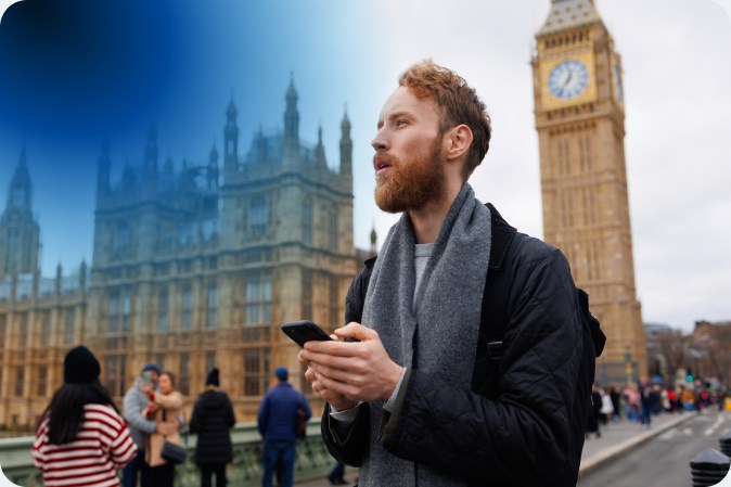 Cliente não residente em Londres