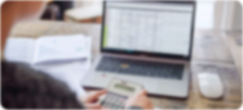 Simulação de consolidação de créditos num computador
