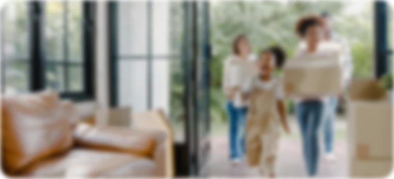 Família a mudar-se para uma nova casa